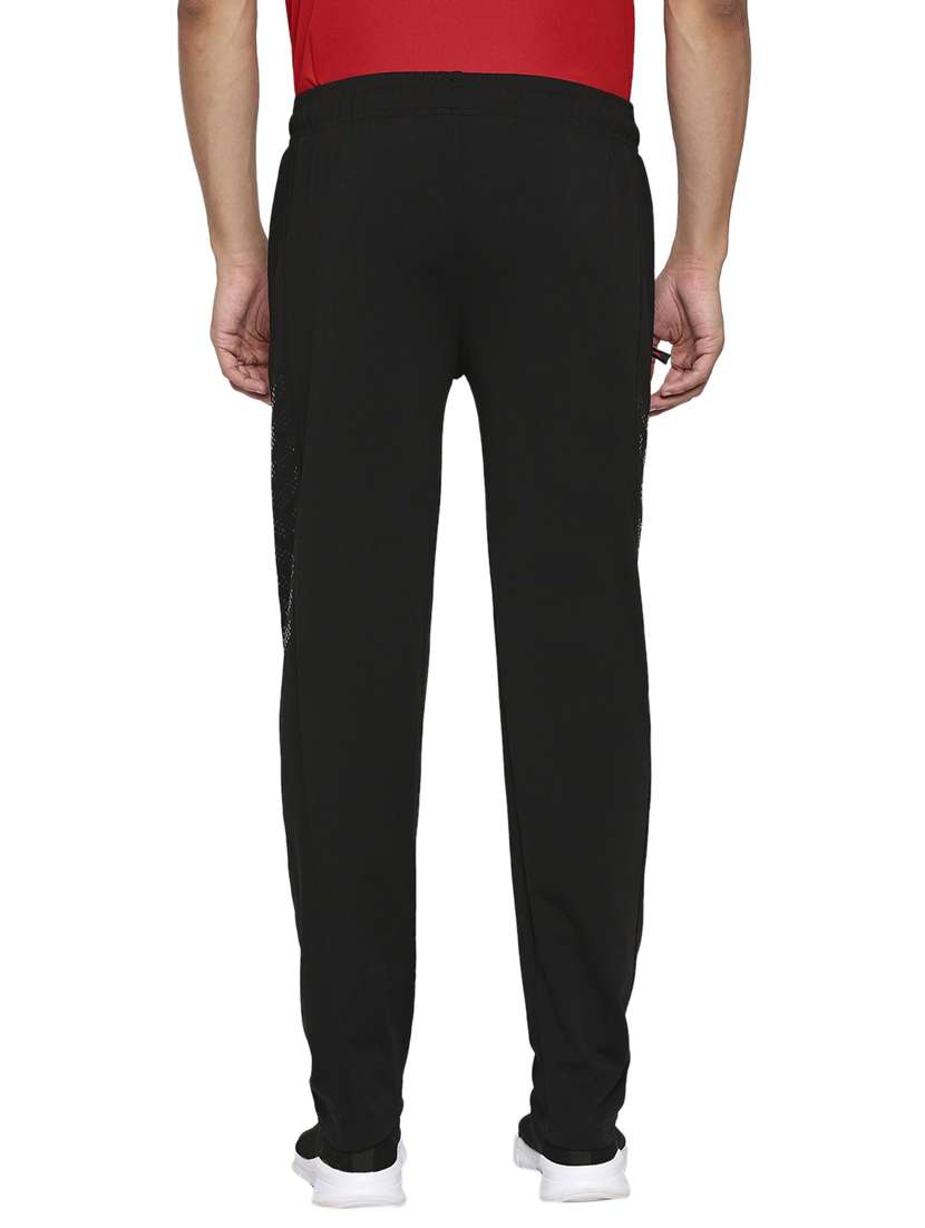 black solid full length track pant - 18016216 -  Standard Image - 2