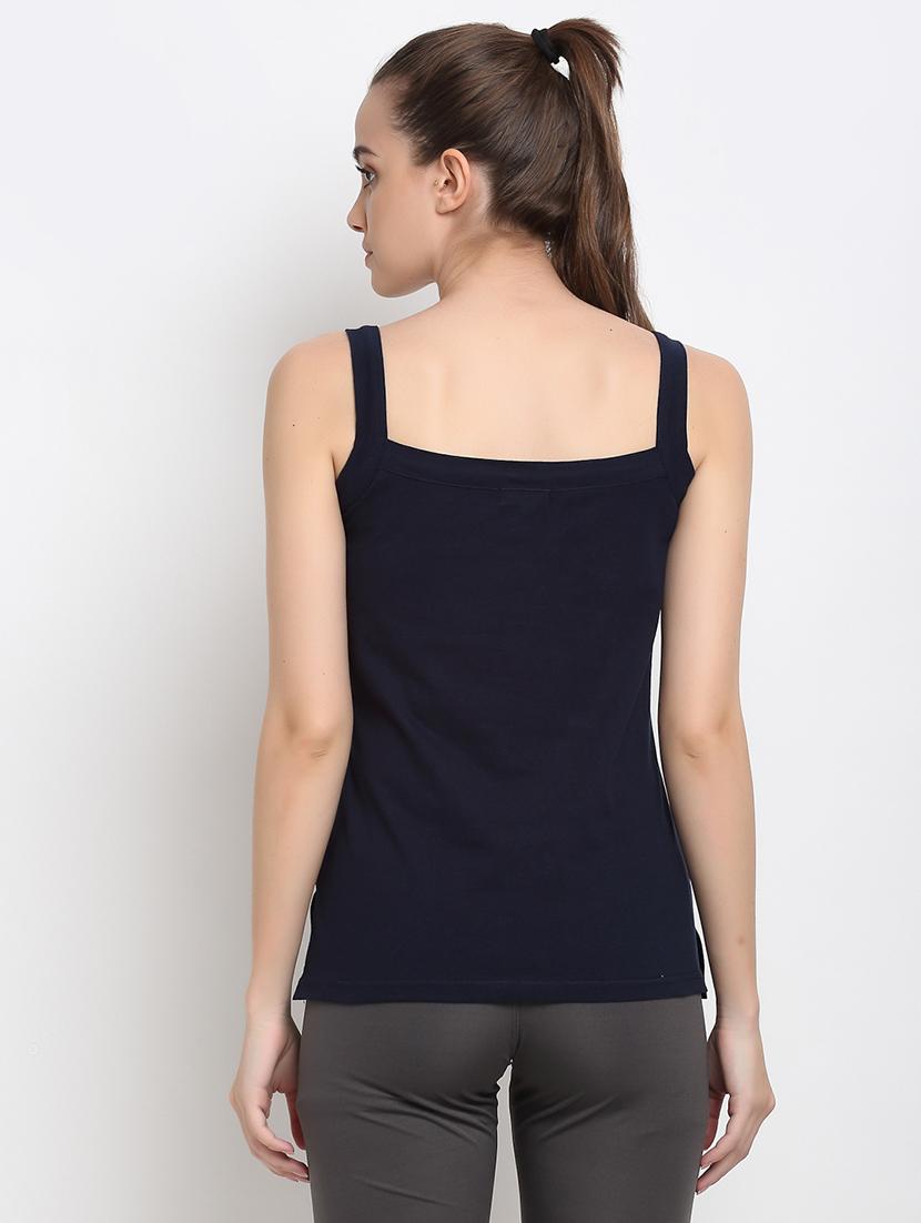 navy blue cotton camisole - 18016281 - Standard Image - 2