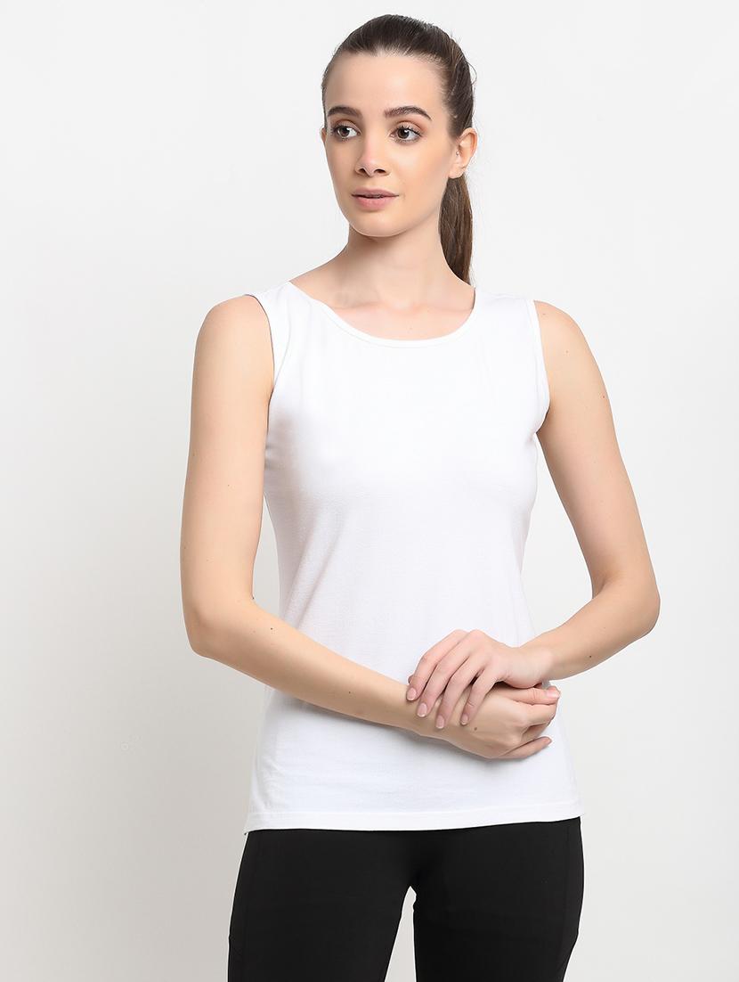 white cotton tank  top - 18016286 -  Zoom Image - 0