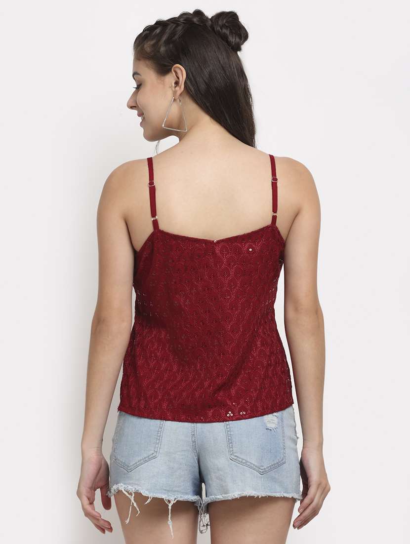 cami neck embellished top - 18016781 -  Standard Image - 2