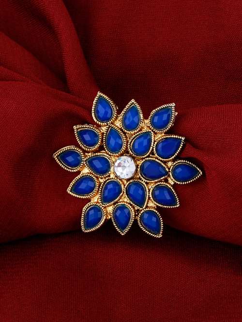 stylish adjustable floral designer finger ring - 18017496 -  Standard Image - 0