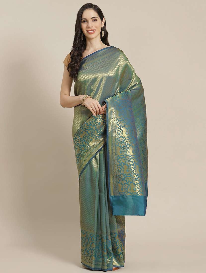 zari work kanjivaram saree with blouse