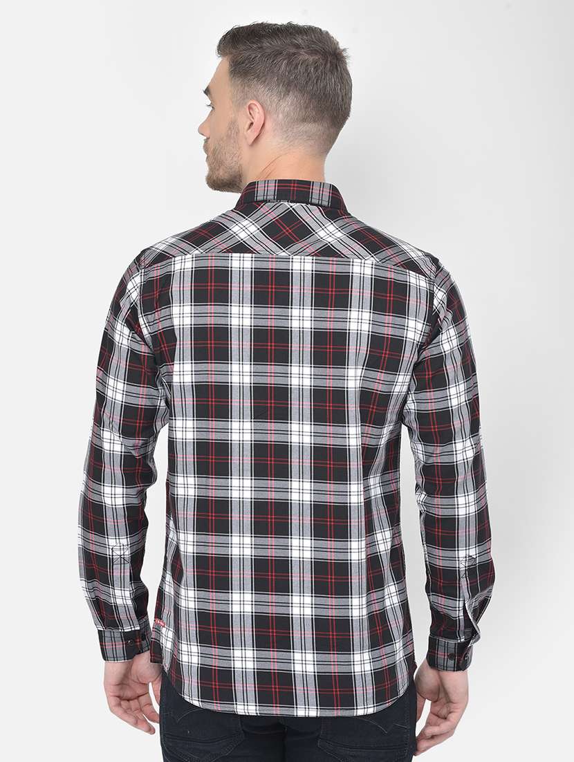 black checkered casual shirt - 18017694 -  Standard Image - 2