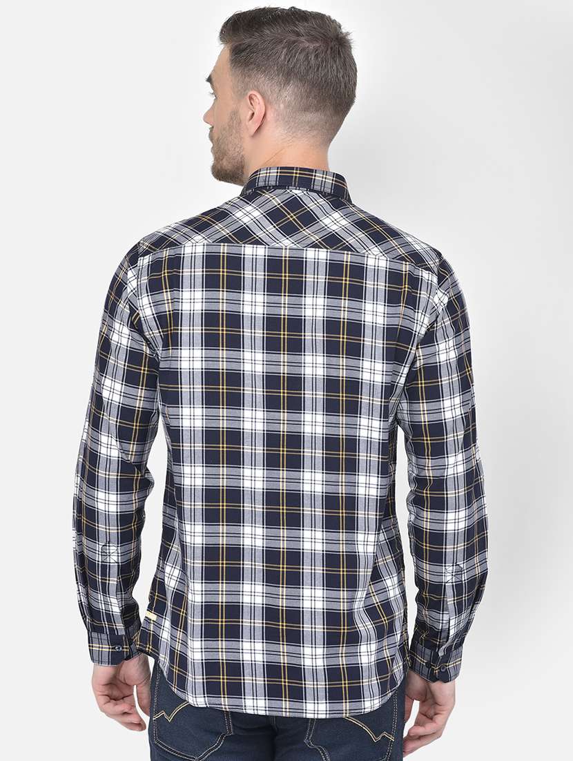 blue checkered casual shirt - 18017695 -  Standard Image - 2