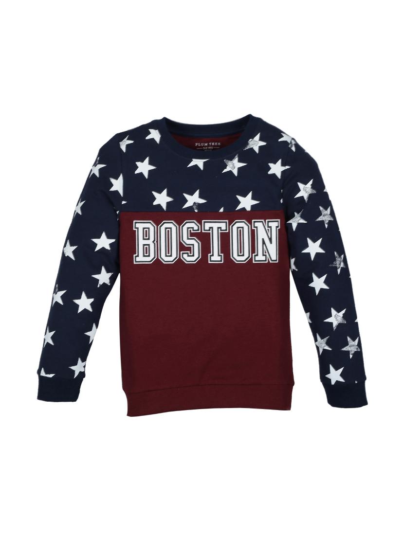 boys color block sweatshirt
