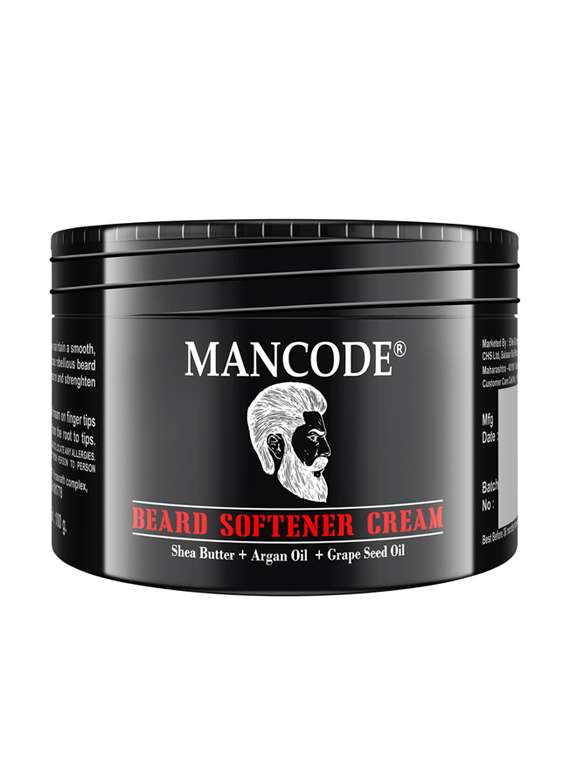 mancode beard softener cream for men, 100 gm