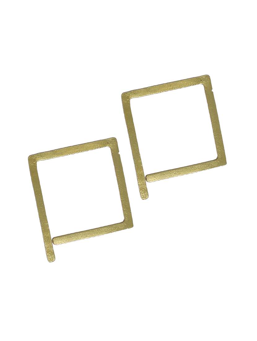 gold brass hoop earring