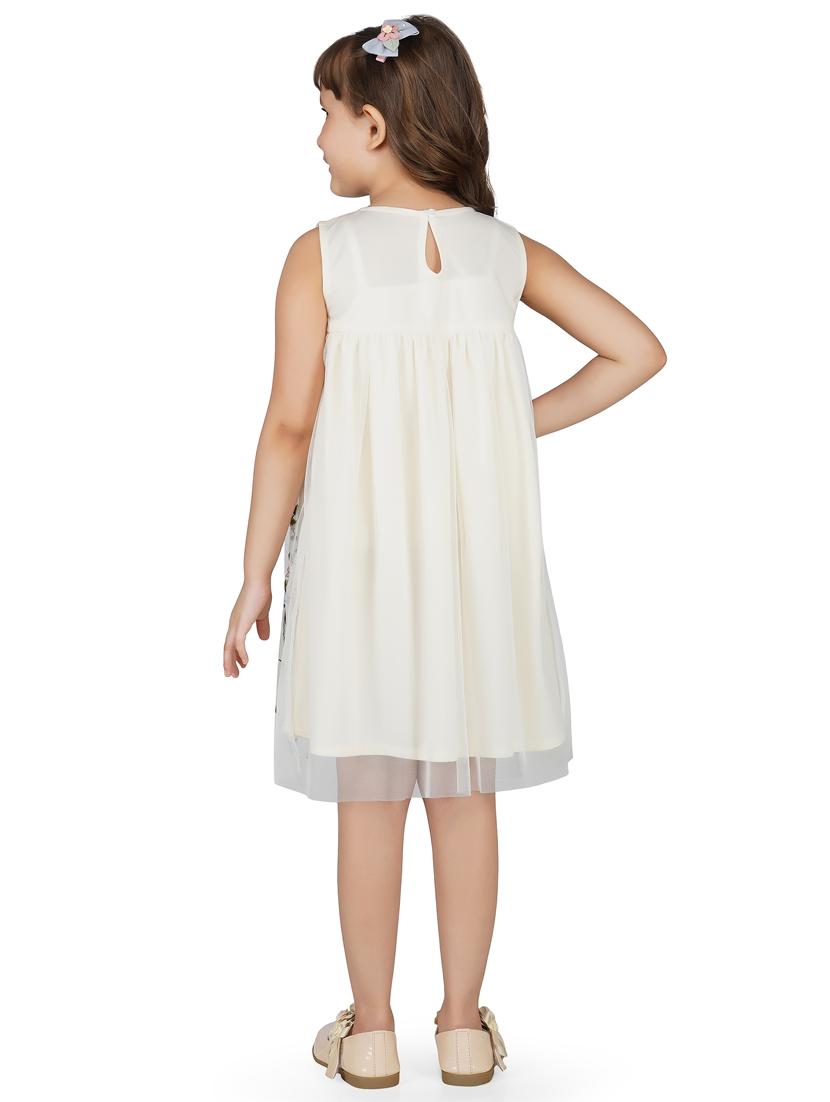 girls round neck sleeveless frock - 18019507 - Standard Image - 2