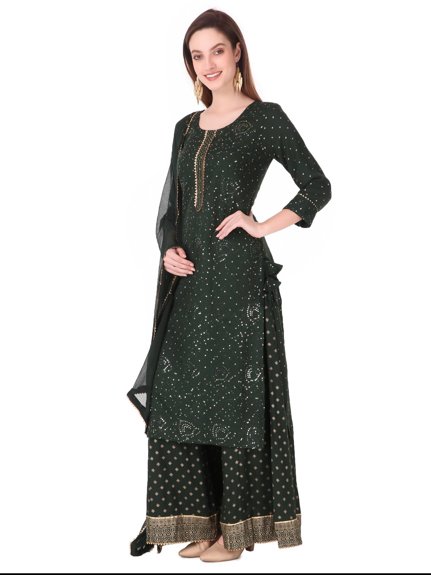 kurti sarara set , with duppata - 18019587 - Standard Image - 2