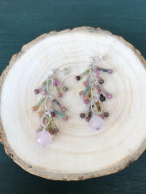 silver chandellier earring - 18019744 - Standard Image - 0