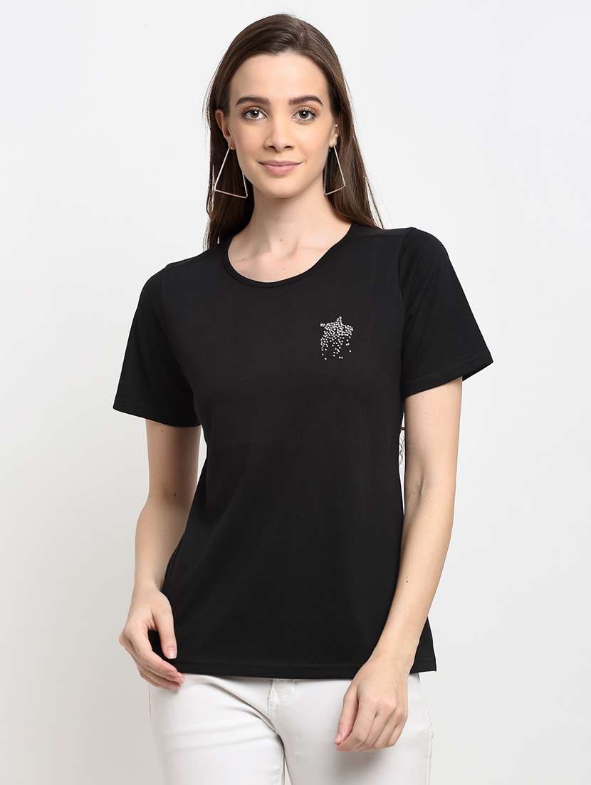 round neck solid tee 