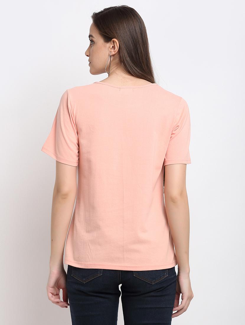 round neck solid tee - 18020360 - Standard Image - 2