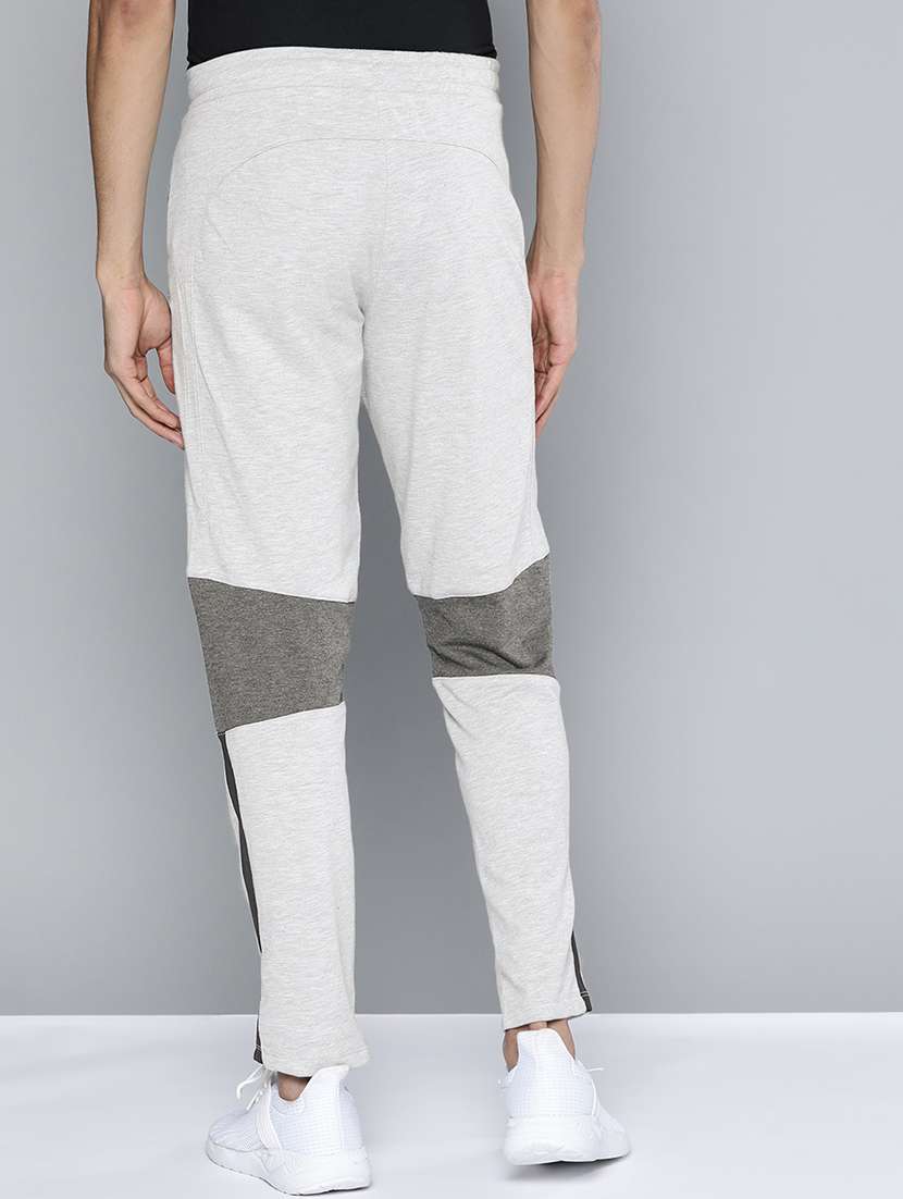 Grey Color Block Full Length Track Pant - 18021119 -  Standard Image - 2