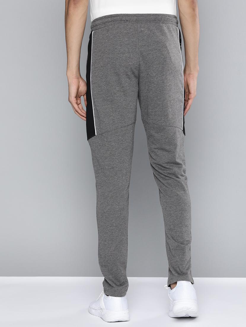 grey side taped full length track pant - 18021122 - Standard Image - 2