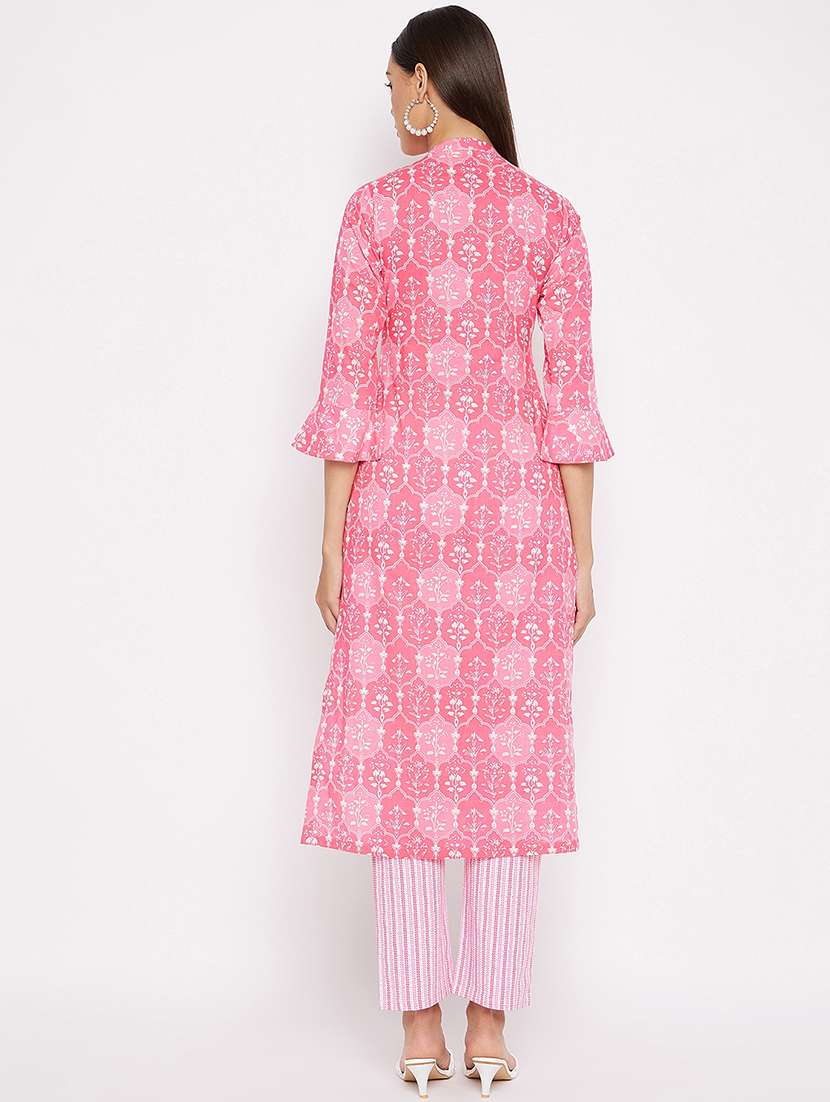 printed kurta pant set  - 18021487 -  Standard Image - 2