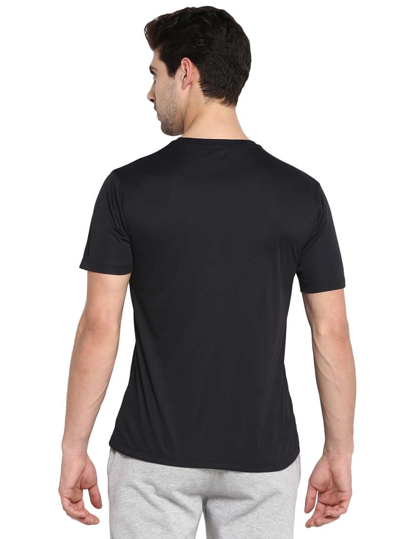 black chest print t-shirt - 18022608 -  Standard Image - 2