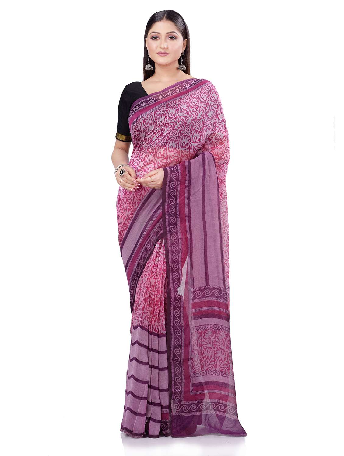 floral printed saree  with blouse