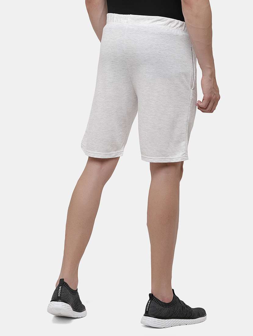 white solid shorts - 18023348 - Standard Image - 2