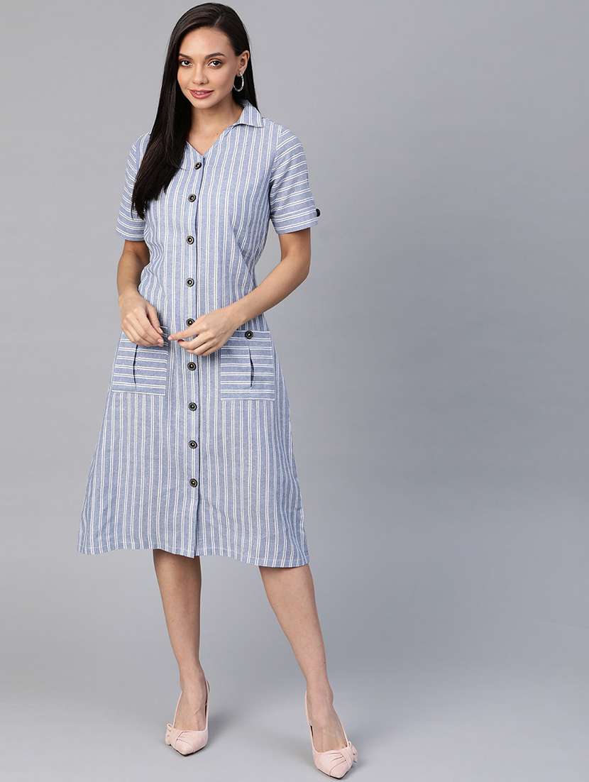 women's shirt striped dress - 18024243 - Zoom Image - 0