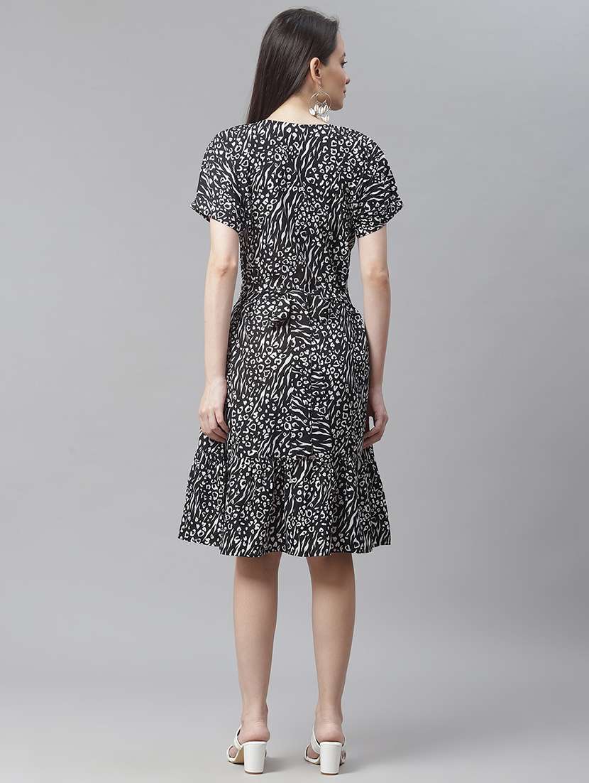 women's animal print dress - 18024284 - Standard Image - 2