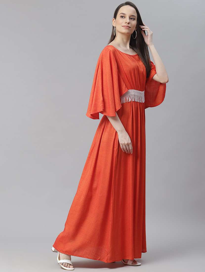 Women's Fit & Flare Solid Dress