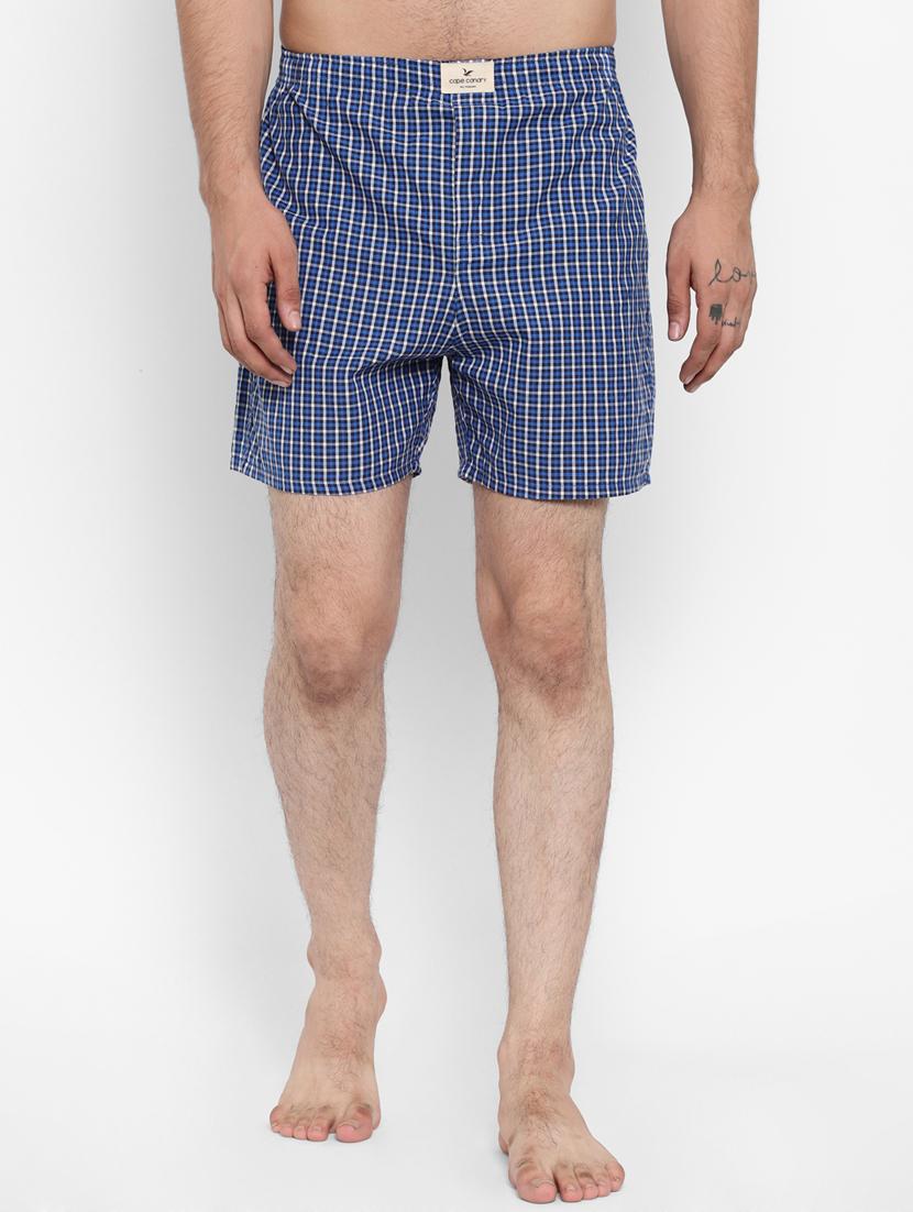 blue checkered boxer - 18024377 - Zoom Image - 0