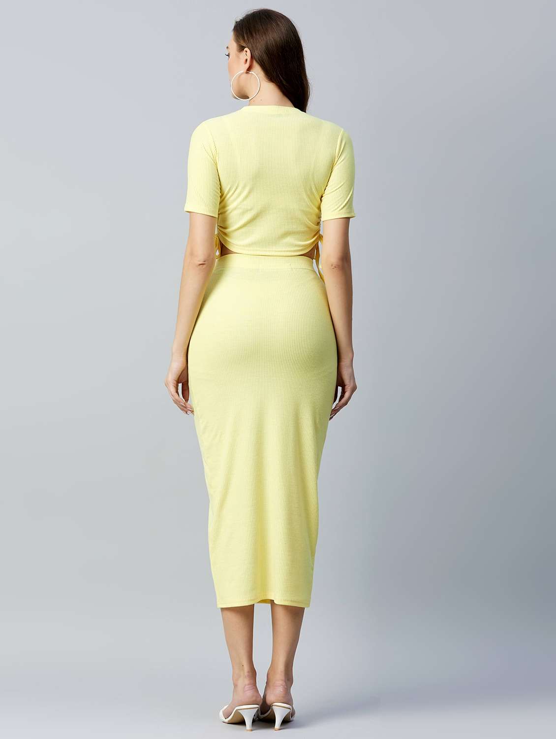 ruched top with solid skirt set  - 18024911 -  Standard Image - 2