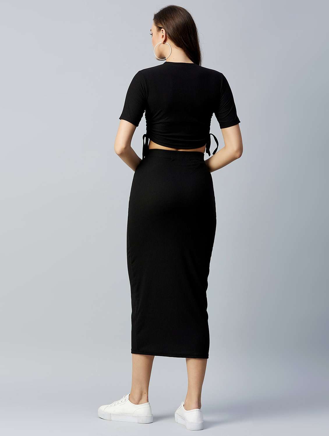 ruched top with solid skirt set  - 18024912 -  Standard Image - 2