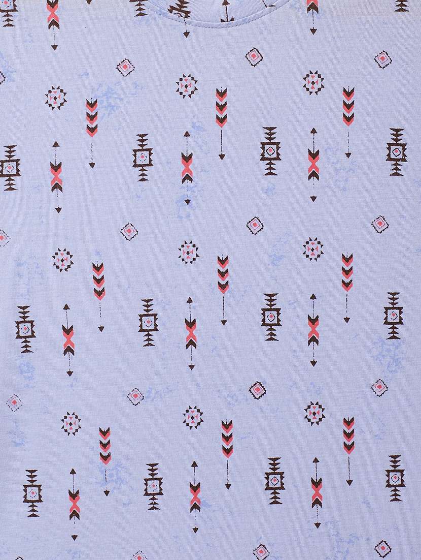 round neck printed regular tee - 18025176 - Standard Image - 2