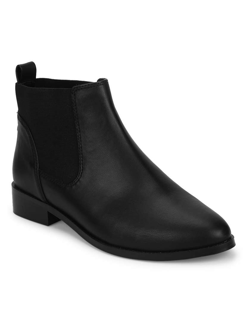 black ankle boot