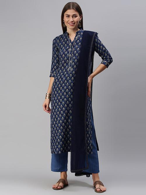 printed unstitched suit set  - 18026242 -  Standard Image - 0