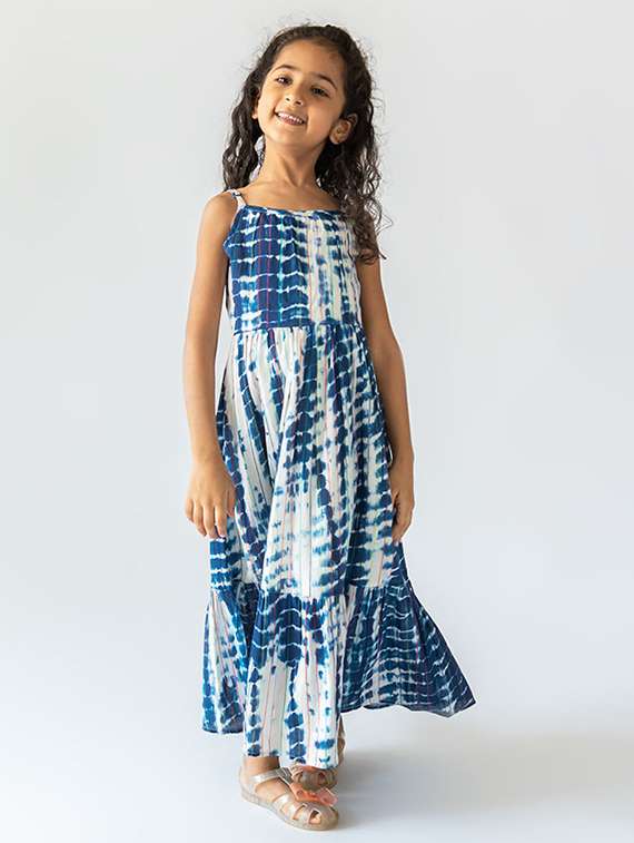 girls square neck sleeveless frock