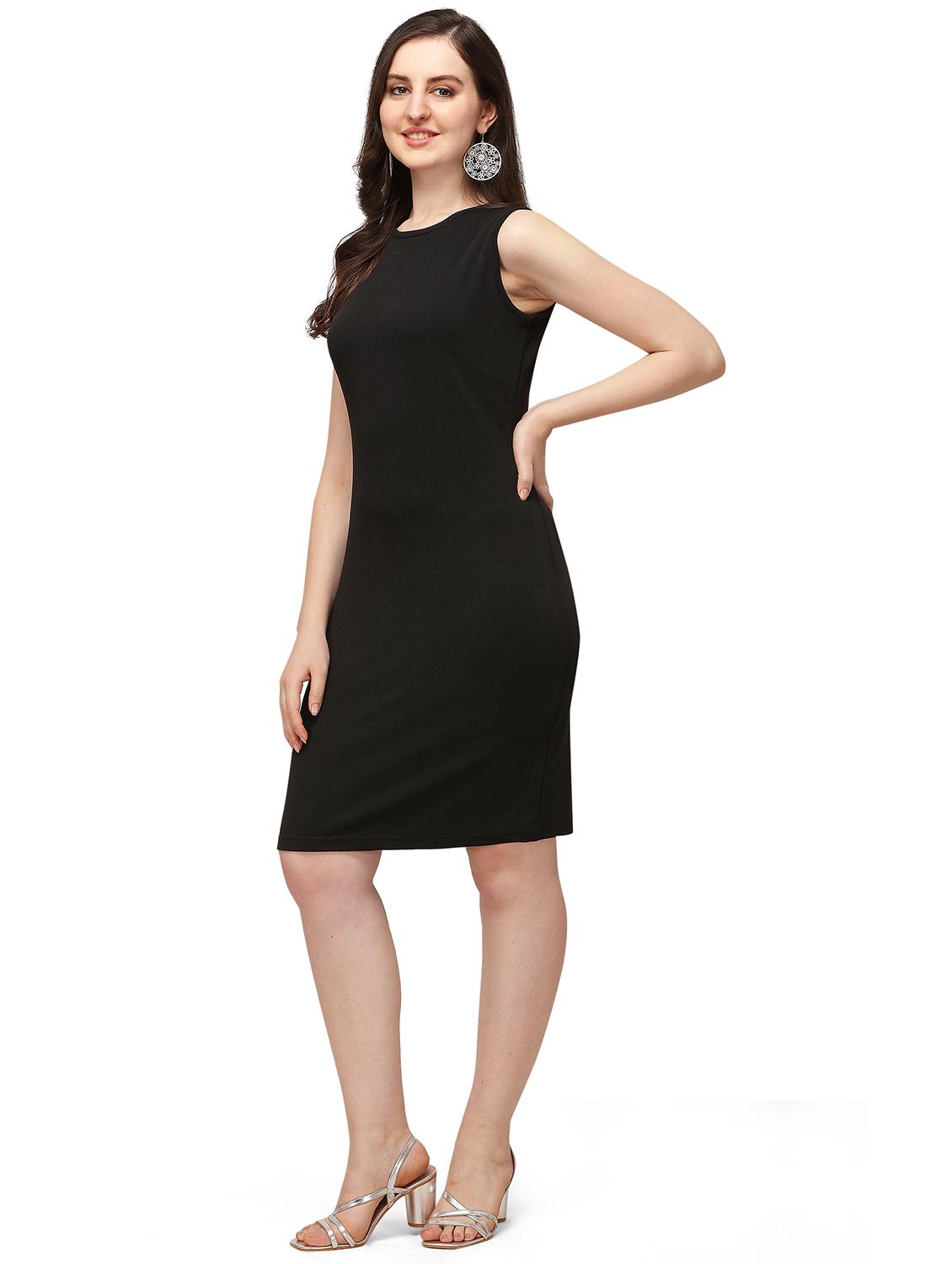 round neck bodycon dress - 18026700 - Standard Image - 2