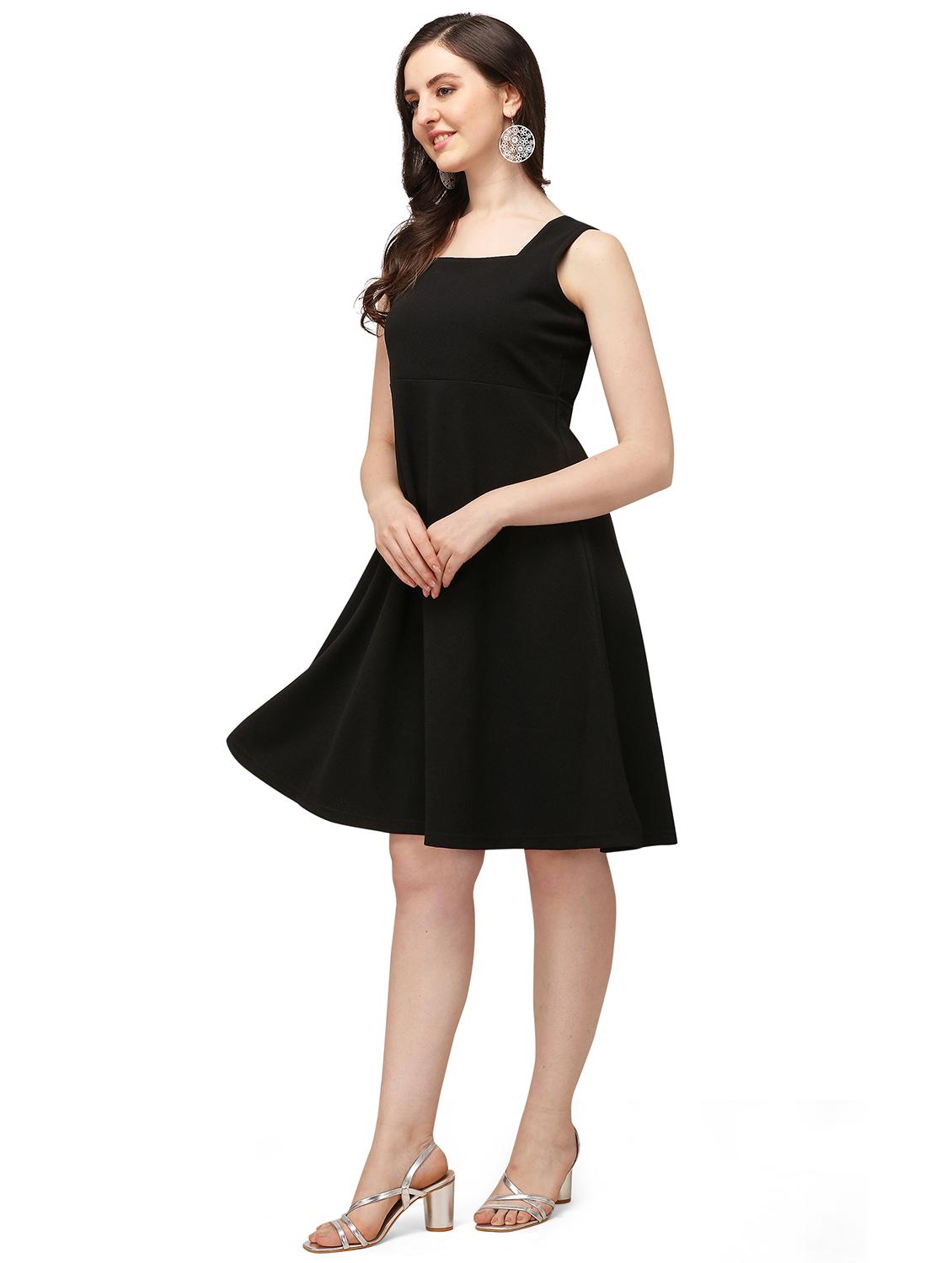 square neck a-line dress - 18026708 - Standard Image - 2