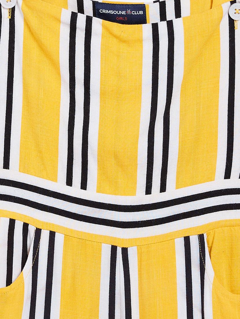 girls striped full length jumpsuit - 18028063 - Standard Image - 2