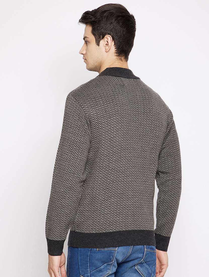 grey color men's jacket - 18028127 - Standard Image - 2