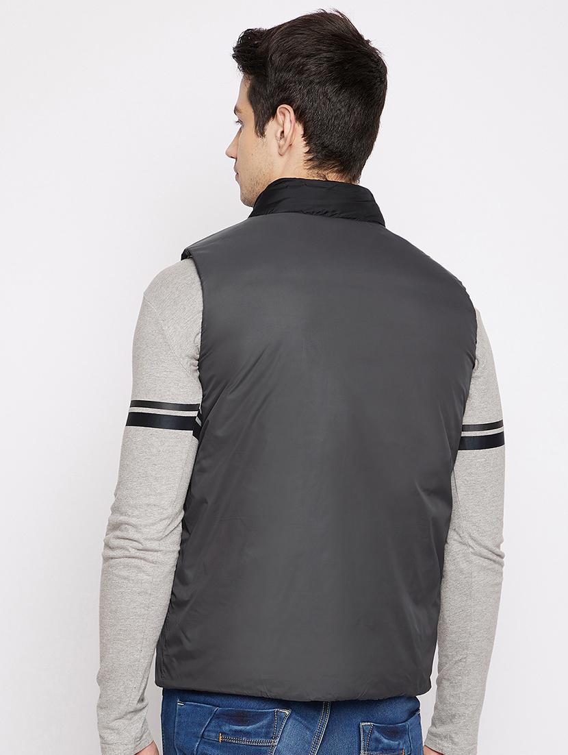 grey hooded reversible jacket - 18028145 - Standard Image - 2