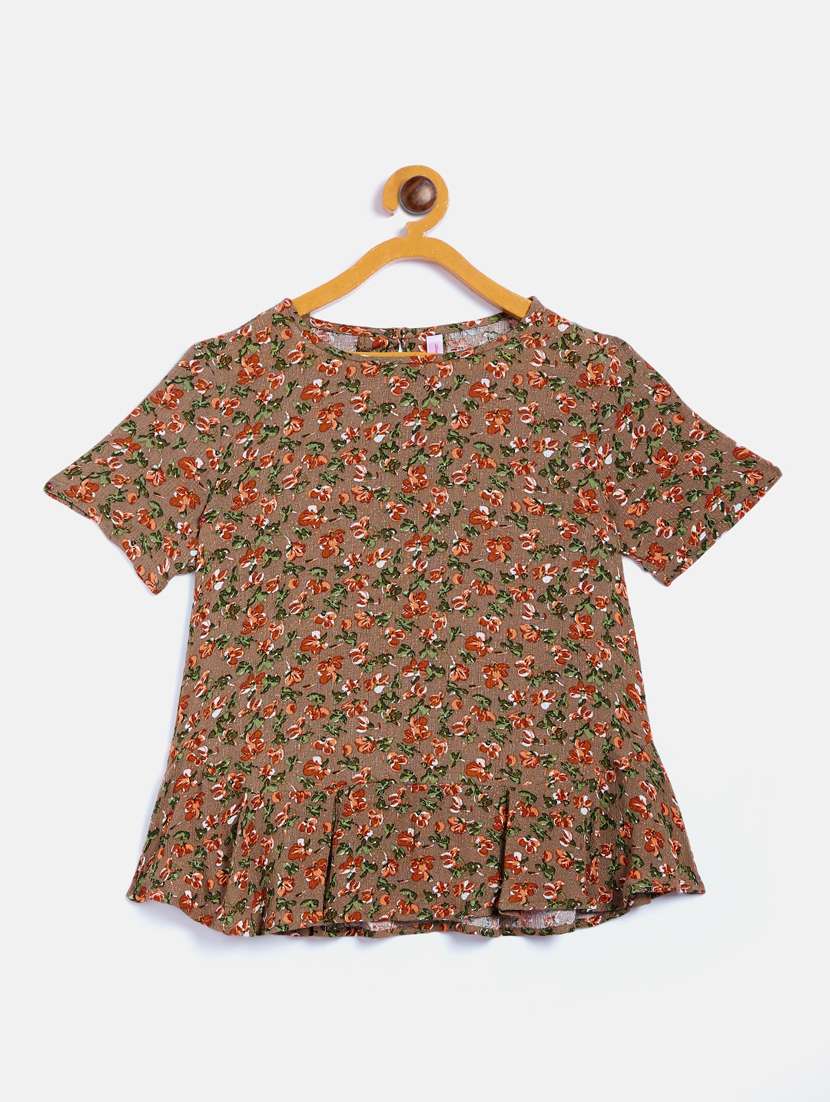 girls round neck top