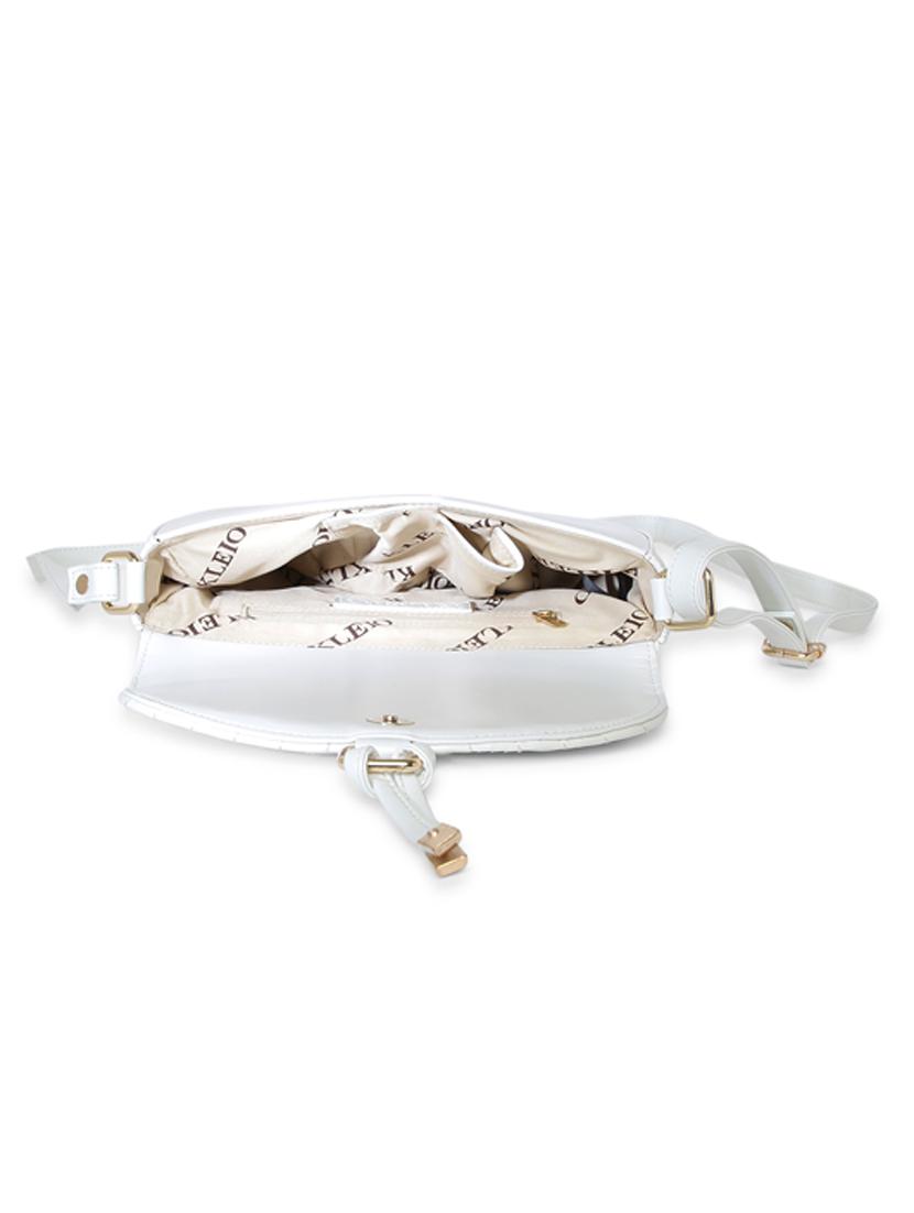 white leatherette (pu) sling bag - 18028901 - Standard Image - 2
