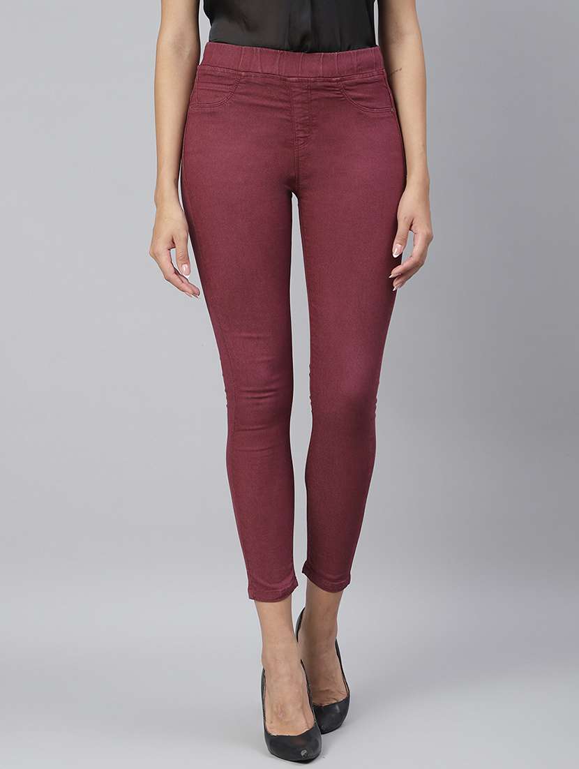 mid rise solid jegging
