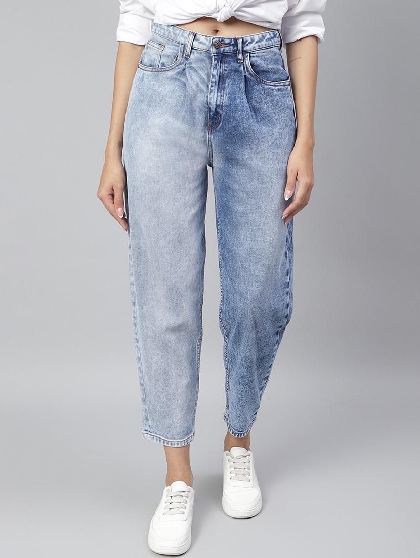 mid rise acid washed denim jean - 18029114 - Zoom Image - 0