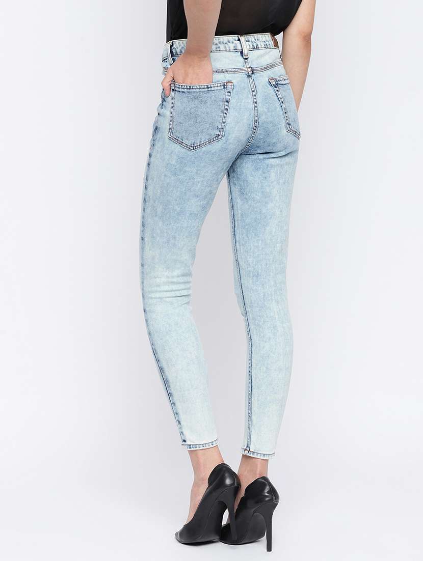 women's distress skinny fit jeans - 18029121 -  Standard Image - 2