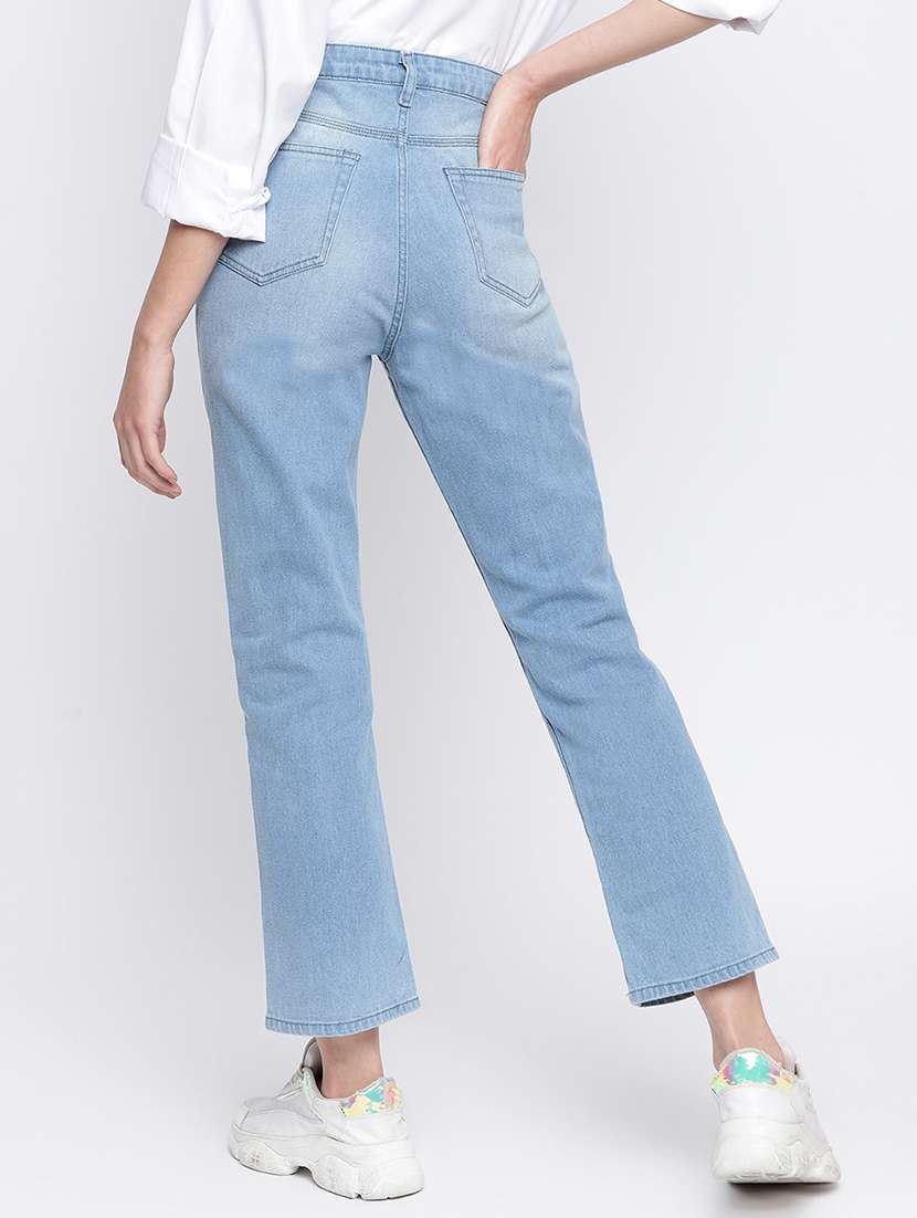 women's slash knee bootcut jeans - 18029123 -  Standard Image - 2