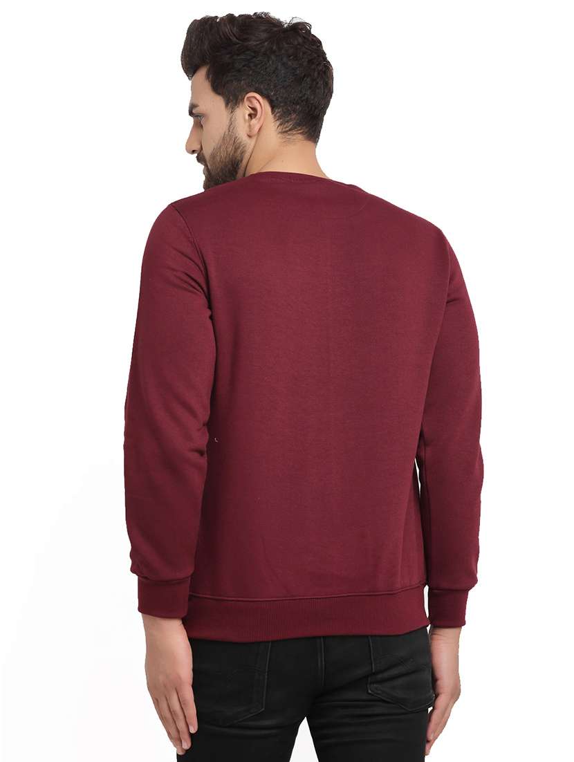 wine color men's hooded jacket - 18029349 - Standard Image - 2