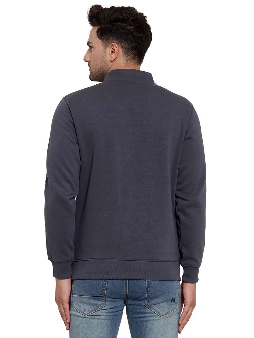 grey cotton front print sweatshirt - 18029354 - Standard Image - 2
