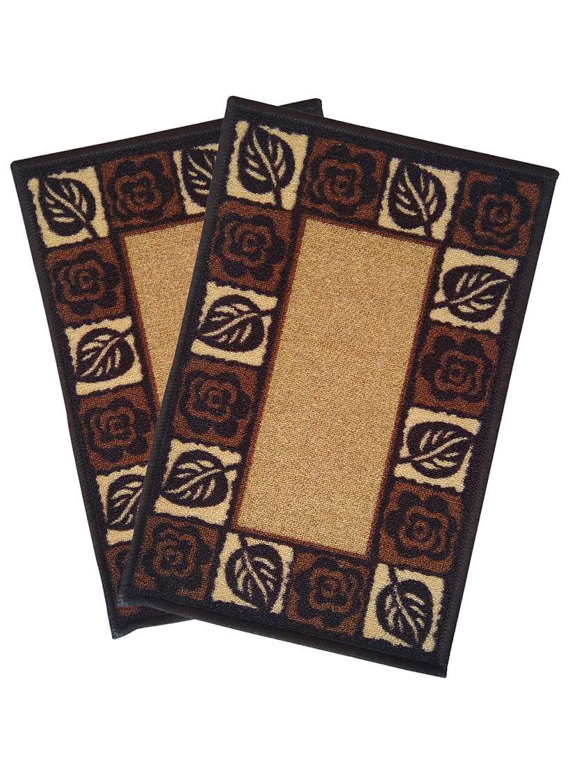 athom living  premium anti skid doormat 37x57 cm pack of 2