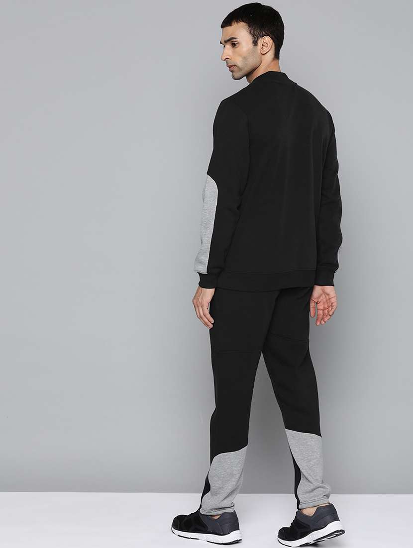 black color block track suit - 18030050 -  Standard Image - 2