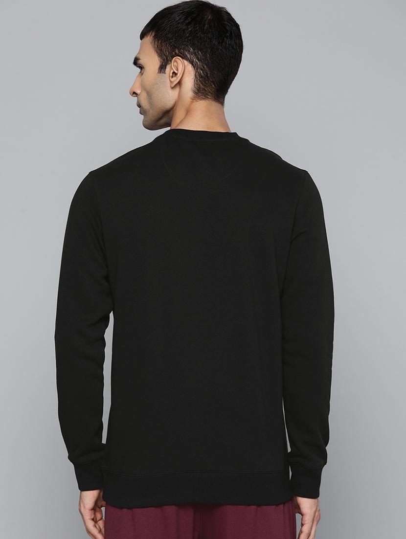 black solid sweatshirt - 18030055 - Standard Image - 2