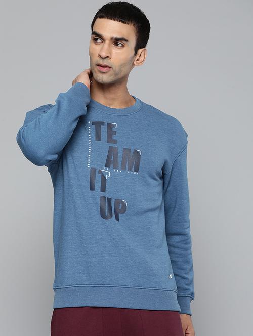 blue printed sweatshirt - 18030057 -  Standard Image - 0