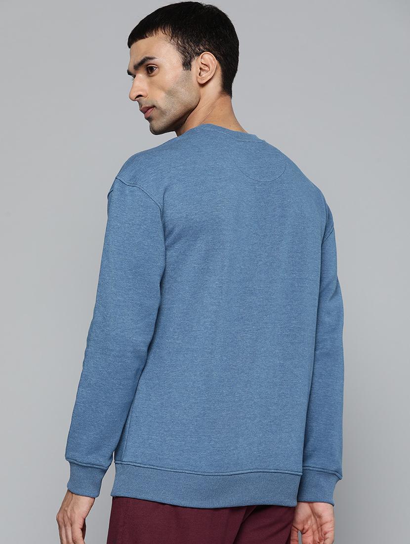 blue printed sweatshirt - 18030057 - Standard Image - 2